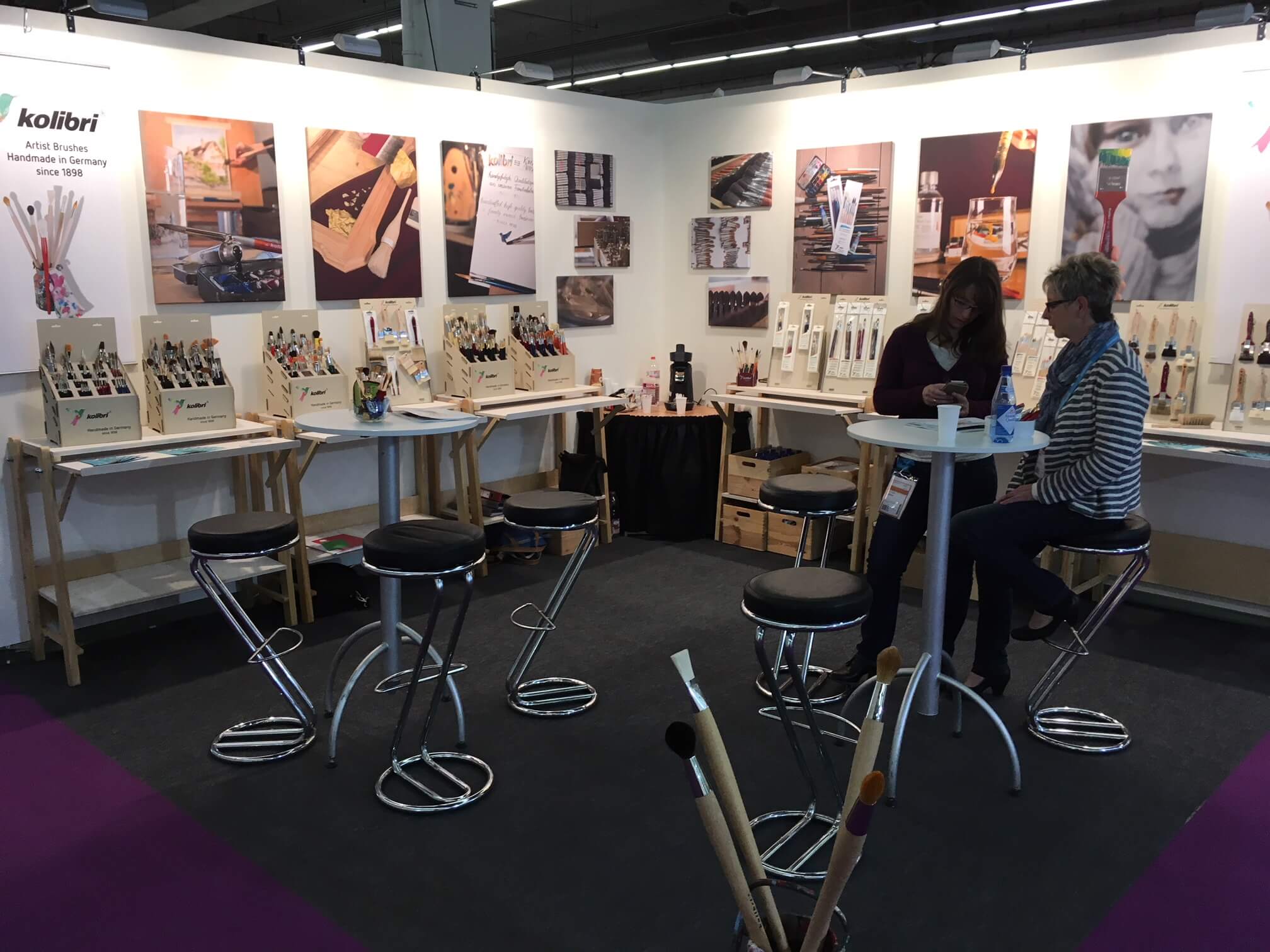 kolibri booth at the "Creativeworld" 2018 in Frankfurt