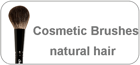 cosmetic brushes made of natural hair